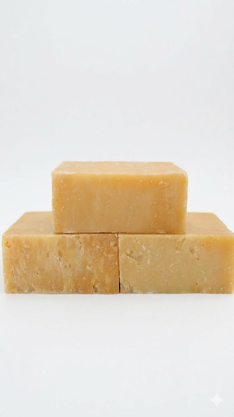 Olive Oil Soap Bar - Handmade Pure Natural & Vegan - 6.5 oz Each Bar (3 Bars)